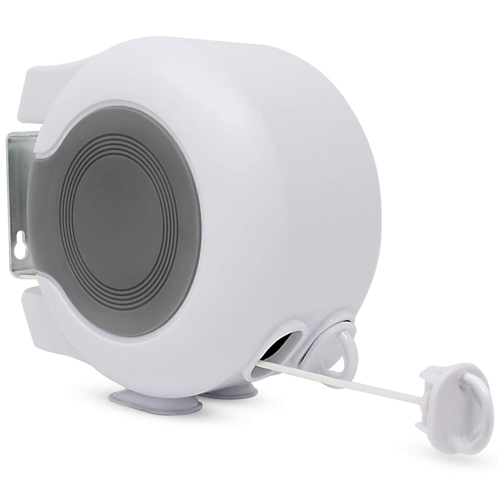 Double 30m Retractable Washing Line Wall Mounted Heavy Duty Clothes Dryer Extendable Reel Airer 2 x 15m Lines Pukkr