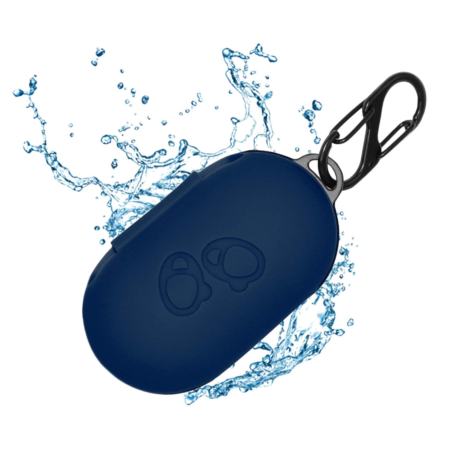 Haotop Solid Color Silicone Cover Case Compatible for Samsung Galaxy Buds 2019 2020(Headset Not Included) (Blue)