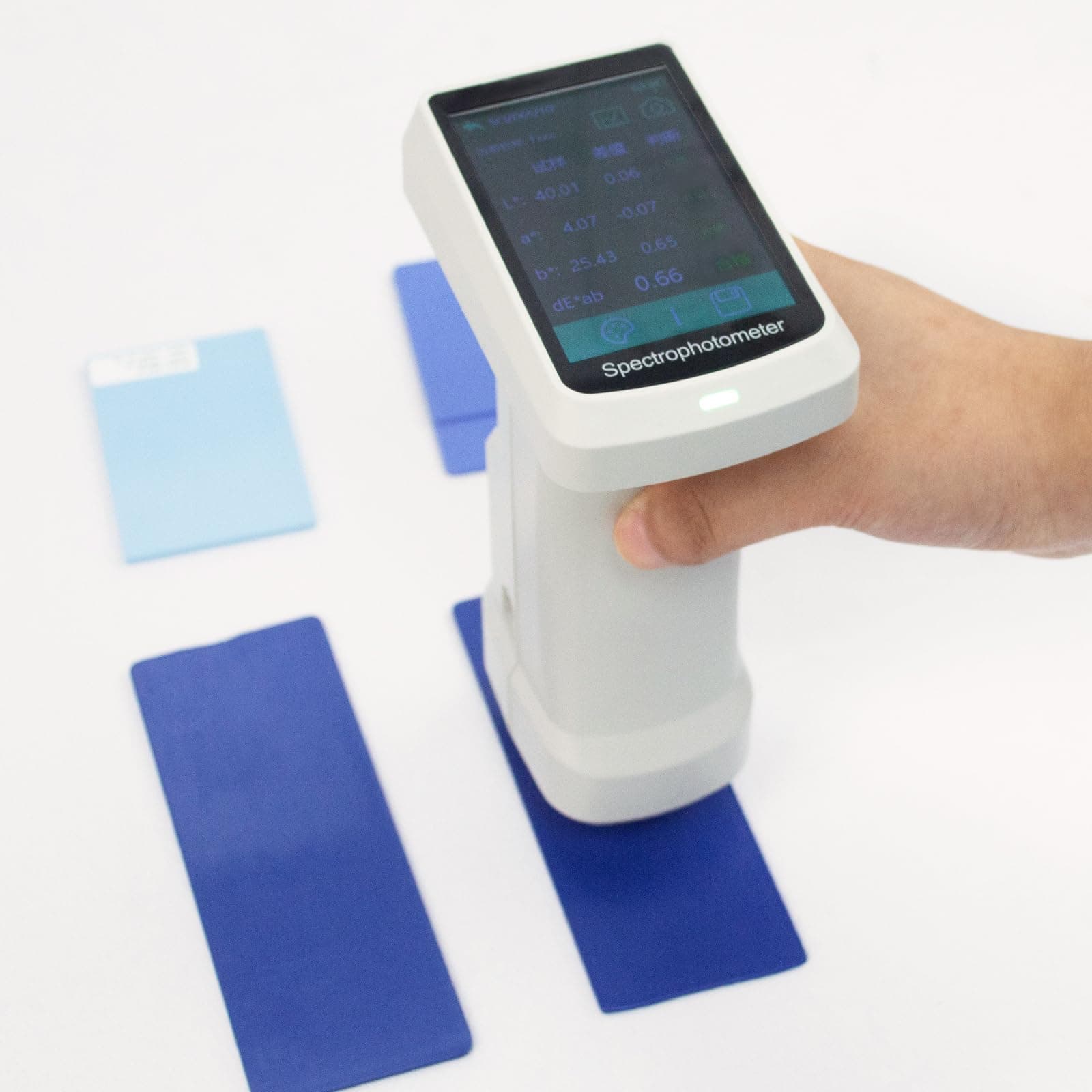 Spectral Colorimeter Color Meter Color Testing Equipment, Repeatability≤0.02, Inter-Instrument Agreement≤0.2, Color Measuring Device Meter AMT539C