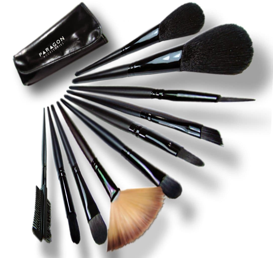 Makeup Brushes Set-12 Pieces and Free PU Leather Pouch