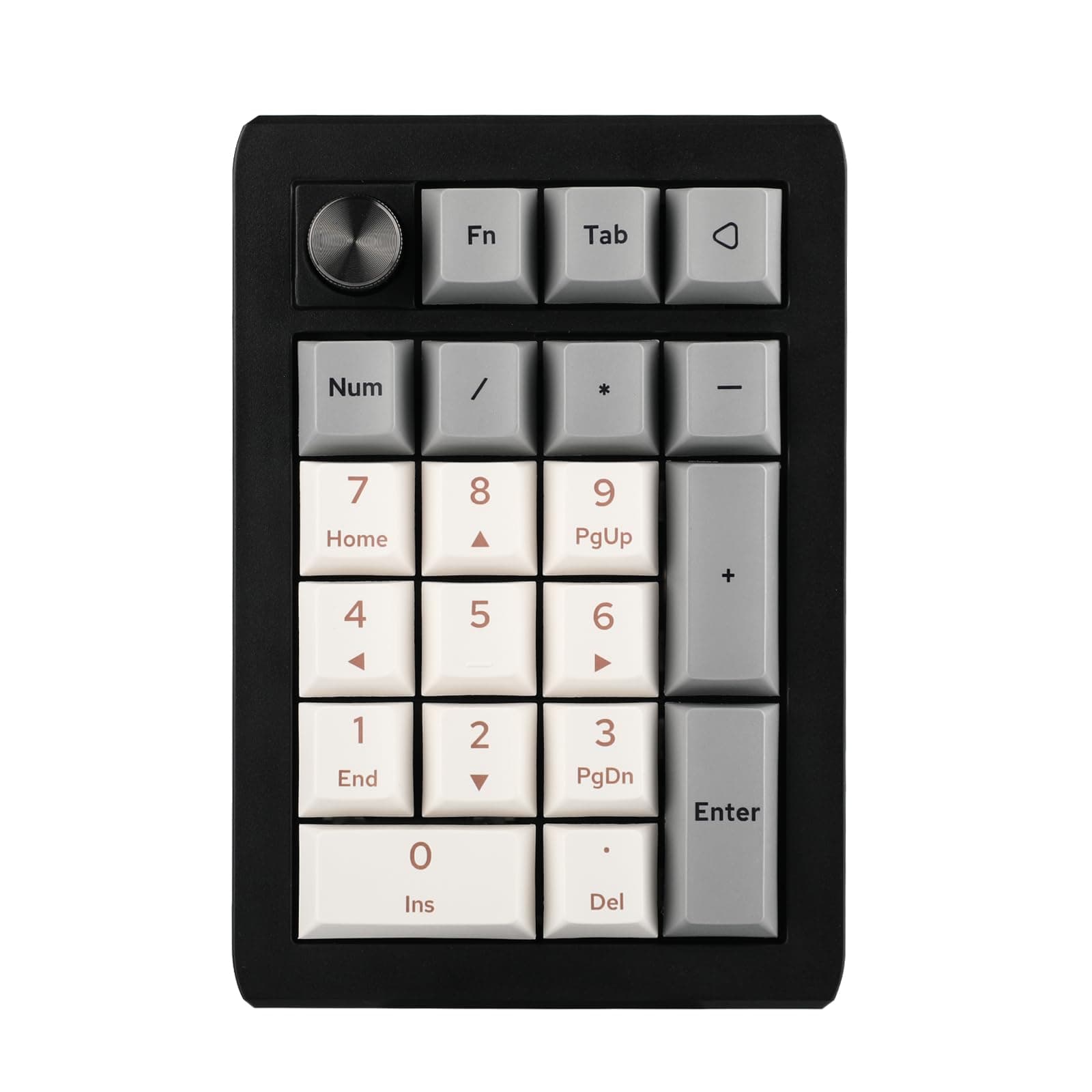 EPOMAKER EK21 VIA Gasket Number Pad, Bluetooth 5.0/2.4ghz/Wired Hot Swappable Numpad, with Poron Foam, Aluminum Alloy Knob, 1000mAh Battery, Programmable for Win/Mac/Gaming (Epomaker Flamingo Switch)