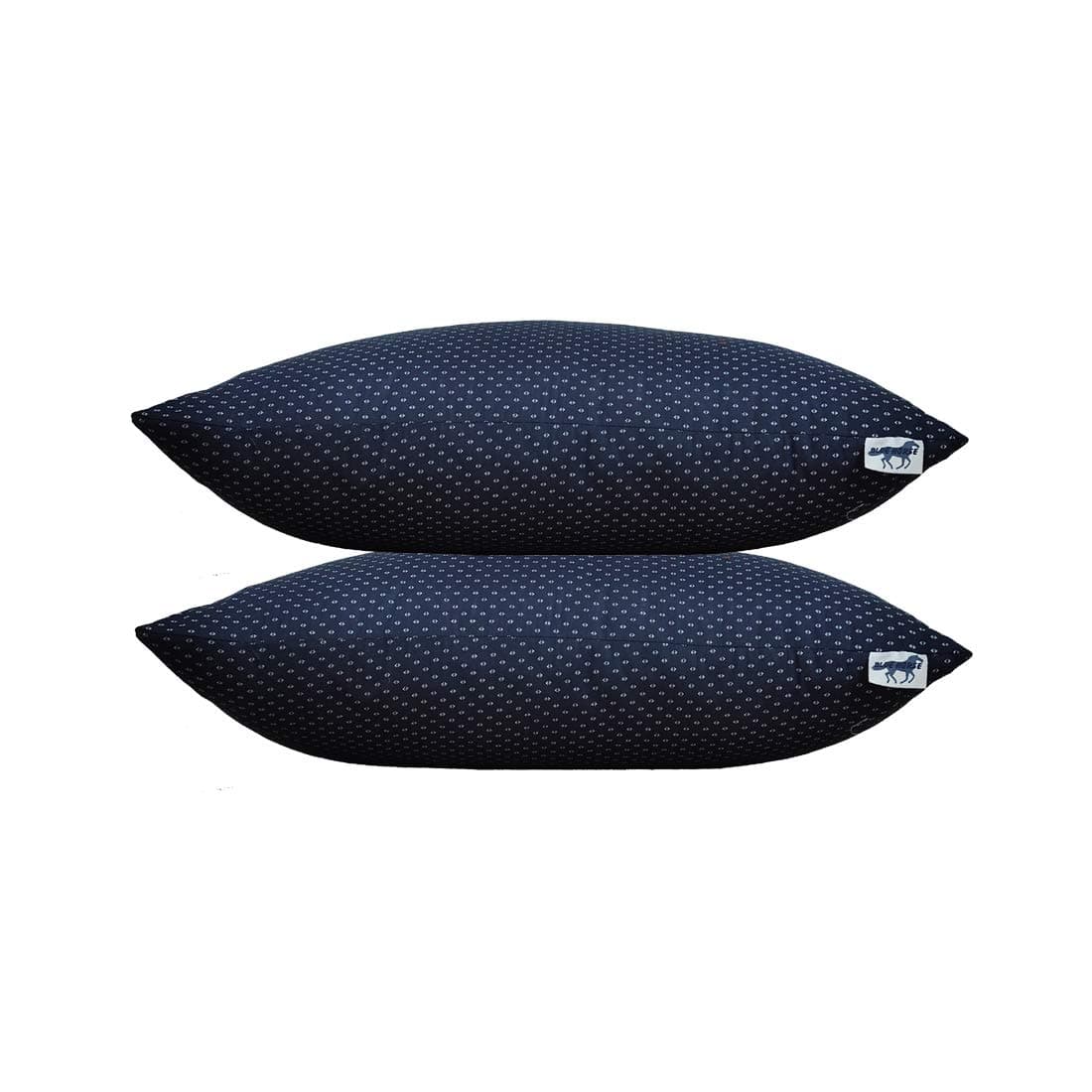 Blue Horse Soft Microfiber 5 Star Hotel Feel Printed Sleeping/Pillow/Antic Pillow for Bed Pack of - 1 (2)