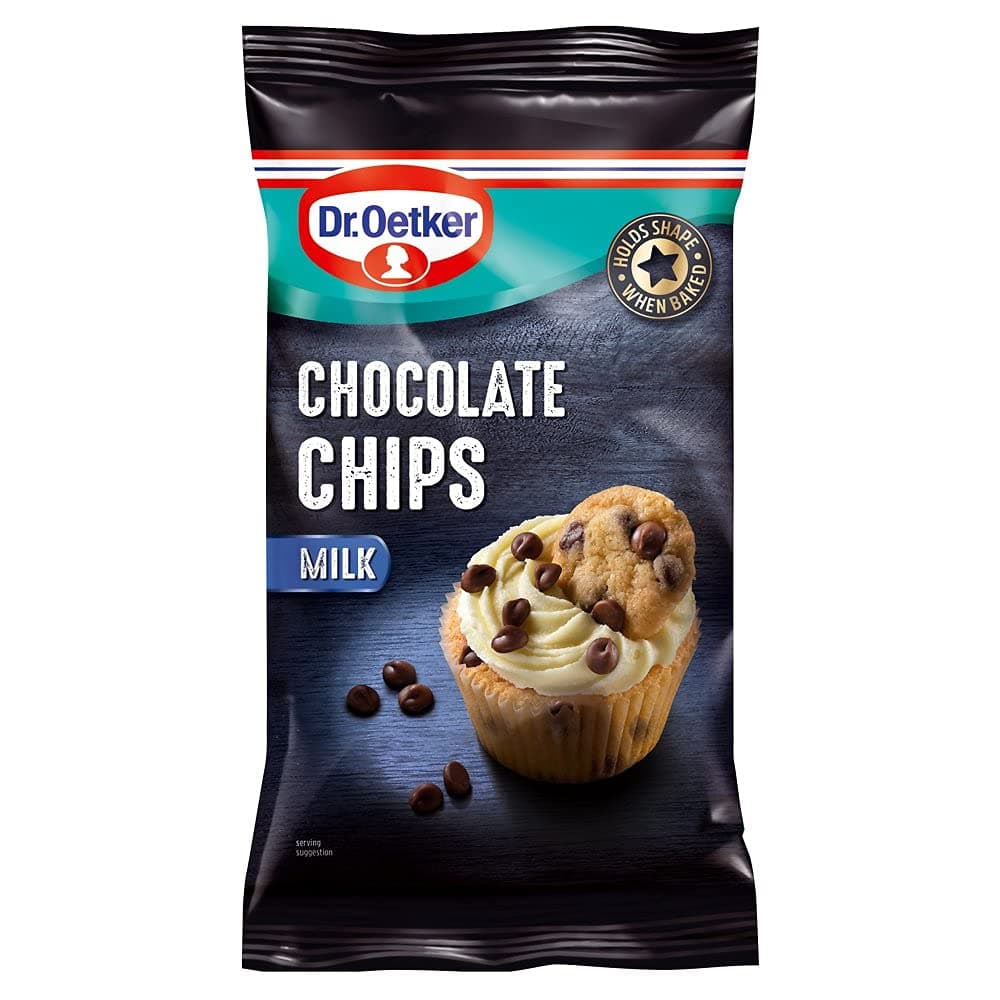 Dr. Oetker Milk Chocolate Chips 100g (Pack of 9)