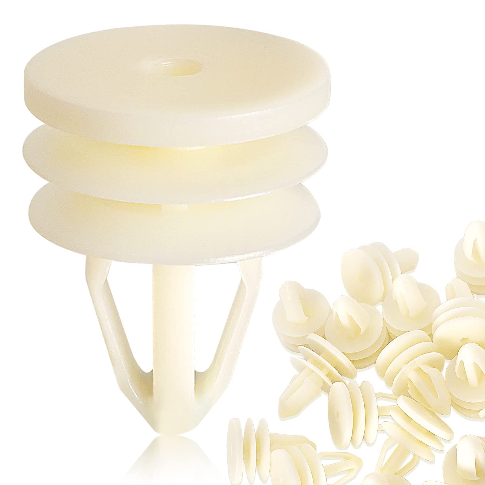 AOIT 10 Pcs Super Strong Door Trim Panel Clips pins retainers Fasteners for GMC Envoy Chevy Chevrolet Trailblazer Suburban Silverado, Replacement for The Part# 10357004, 10360625, 15095067, 15155113