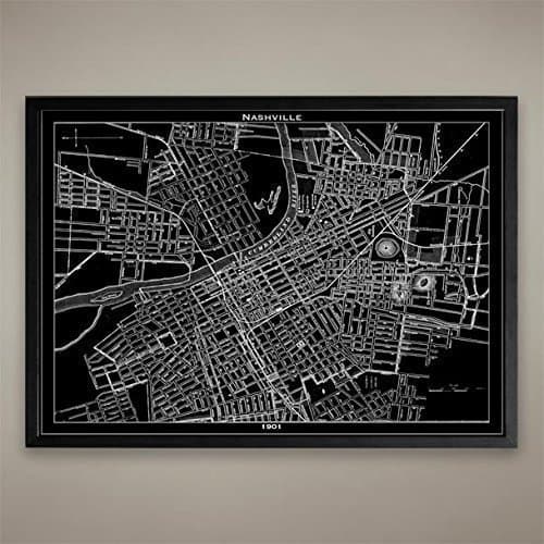 Nashville Map Print, Home or office Decor