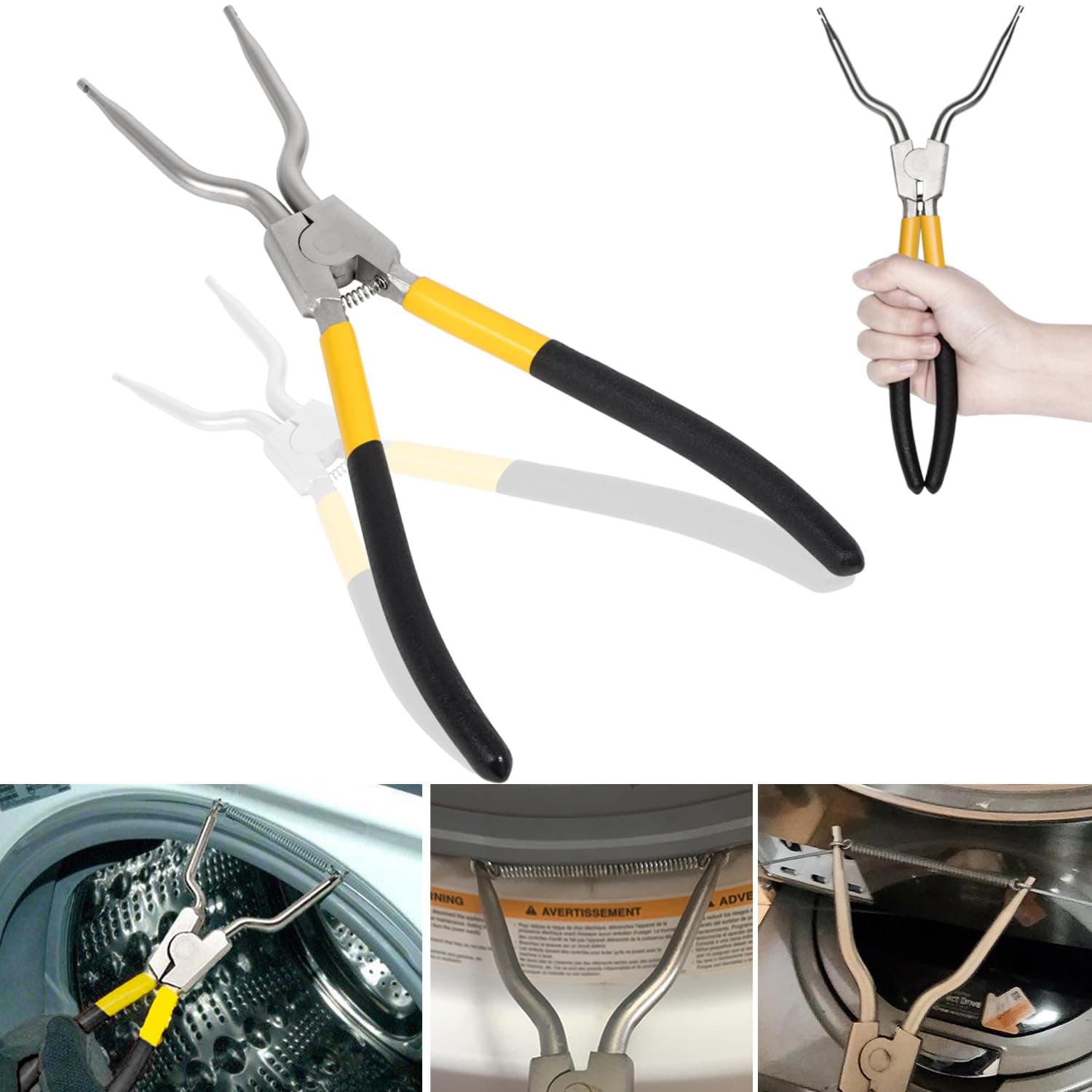 383EER4004A Washing Machine Inner/Outer Spring Expansion Removal Tool For 4986ER0004F/B/G Door Boot, For LG and Samsung TJTSE-1 1268535, EA3569695, AH3569695,PS3569695