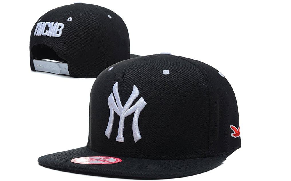 MissHats YMCMB Baseball Cap Collection Large Black and White Logo