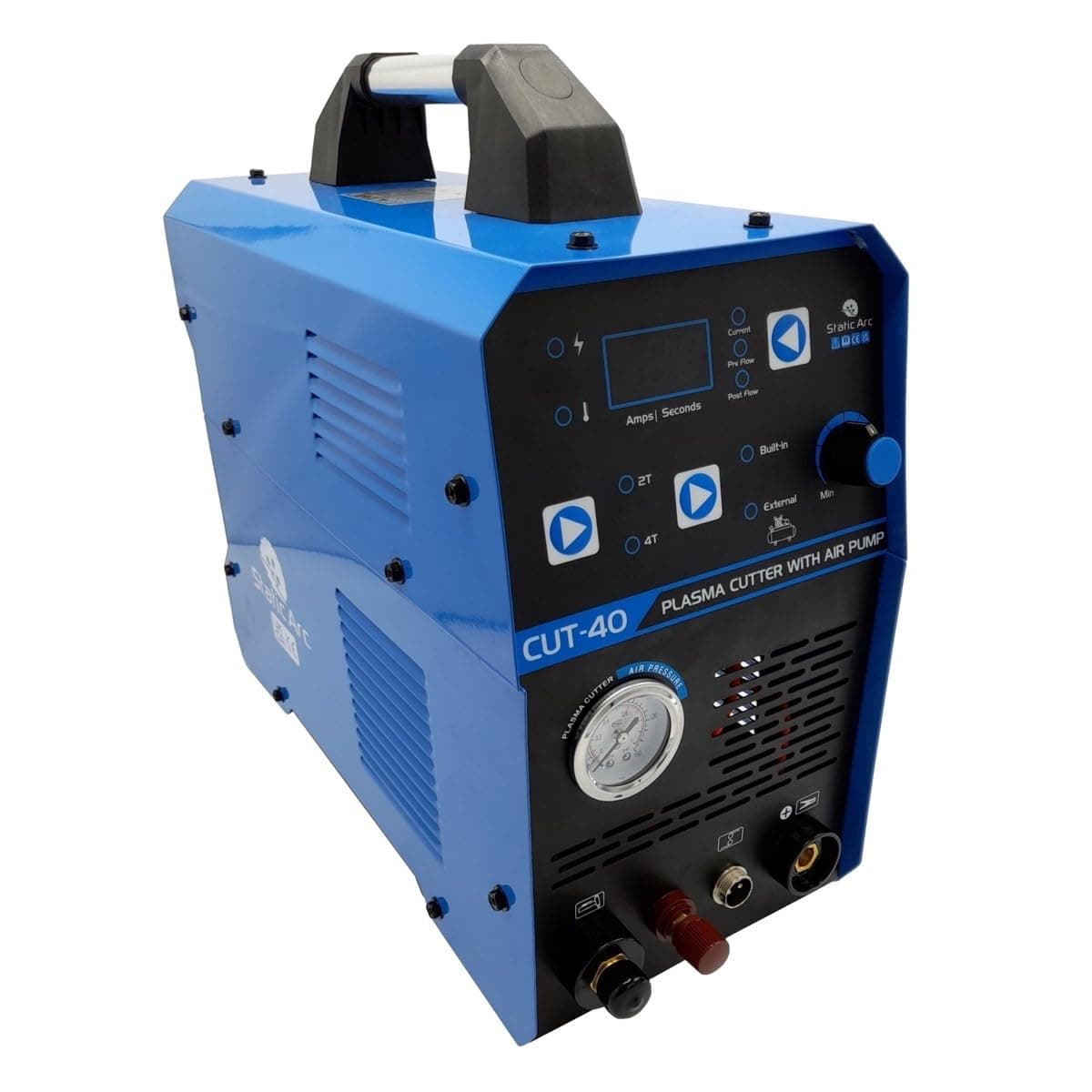 Cut 40 Inverter Plasma Cutter w/INBUILT AIR Compressor Non-Touch Pilot ARC 40A