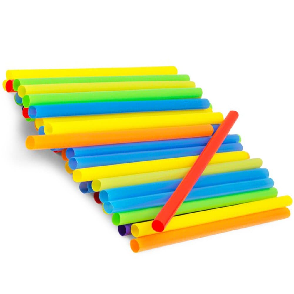 Smoothie Straws Value Pack -- 100 Jumbo Straws (Wide Opening for Smoothies and Milkshakes)