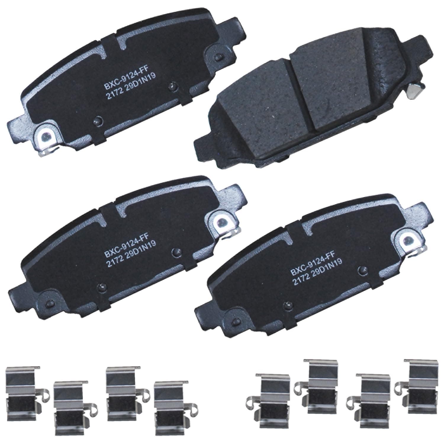 Premium SBC2172 Ceramic Rear Brake Pads for Jeep Wrangler 2024-2018
