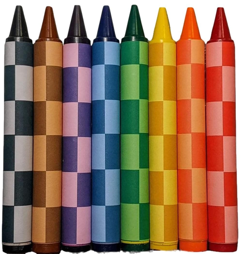 Handcrafted Handy Dandy Notebooks 8 Joe Checkered Colored Jumbo Crayons Collection