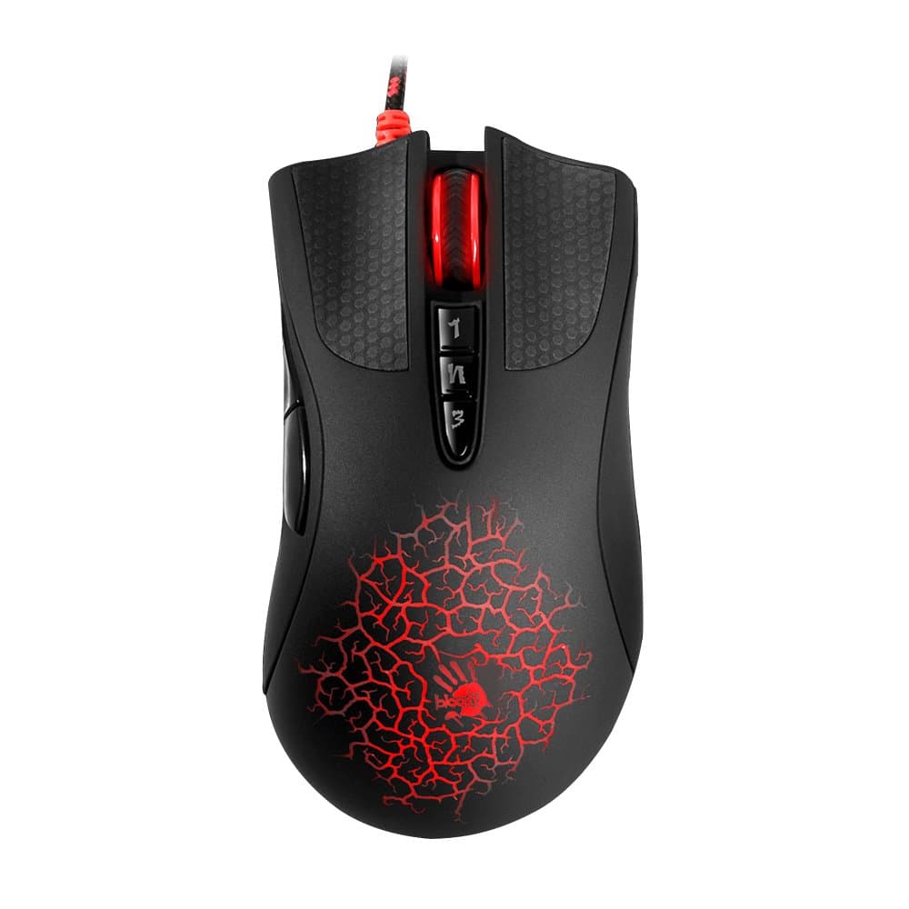 Bloody AL90 Laser Gaming Mouse with Light Strike (LK) Optical Switch & Scroll for Fastest Response - 8 Programmable Buttons and Advanced Macros - 8200 DPI