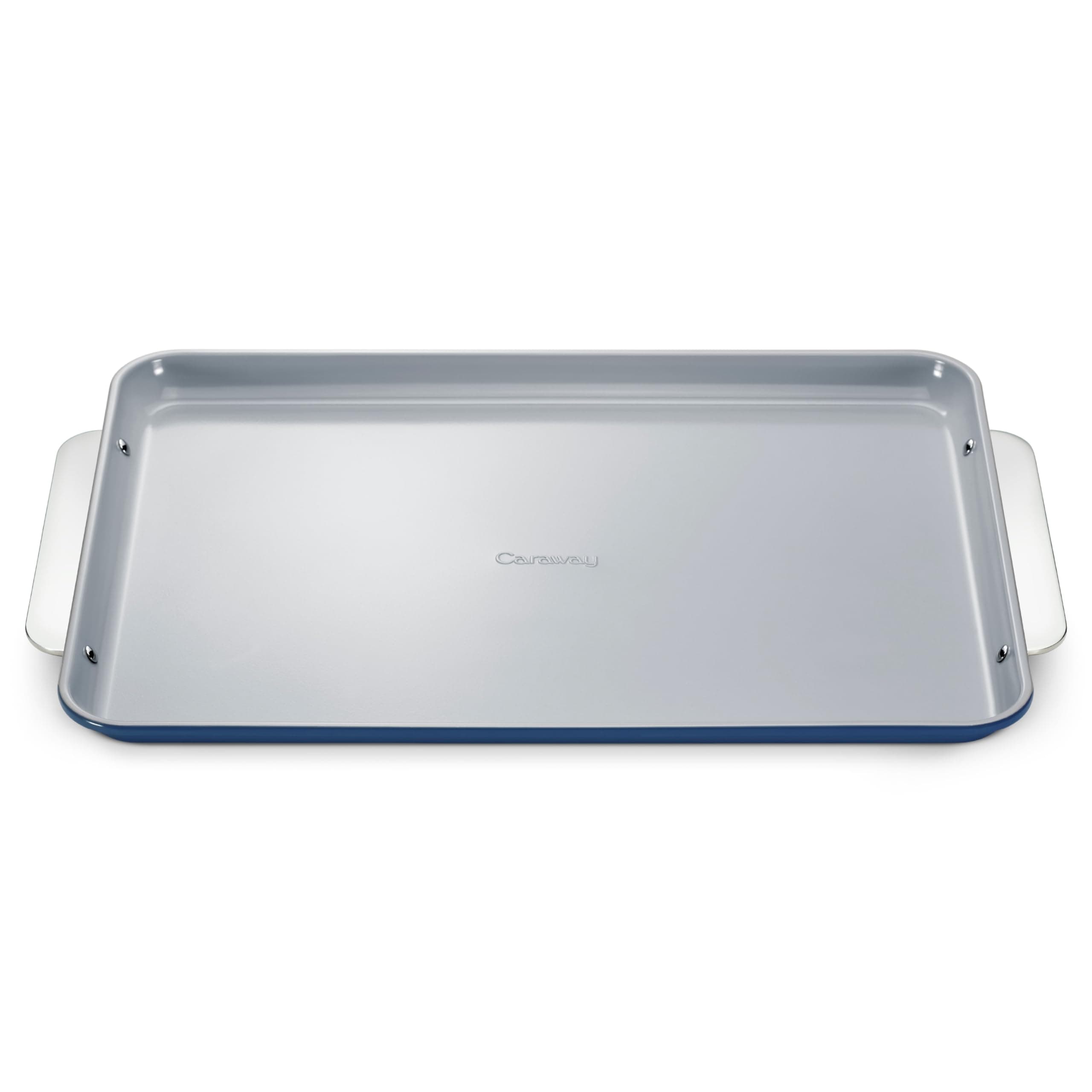 - Caraway Non-Stick Ceramic Baking Sheet - Naturally Slick Ceramic Coating - Non-Toxic, PTFE & PFOA Free - Perfect for Baking, Roasting, and More - Large (18" x 13") - Navy