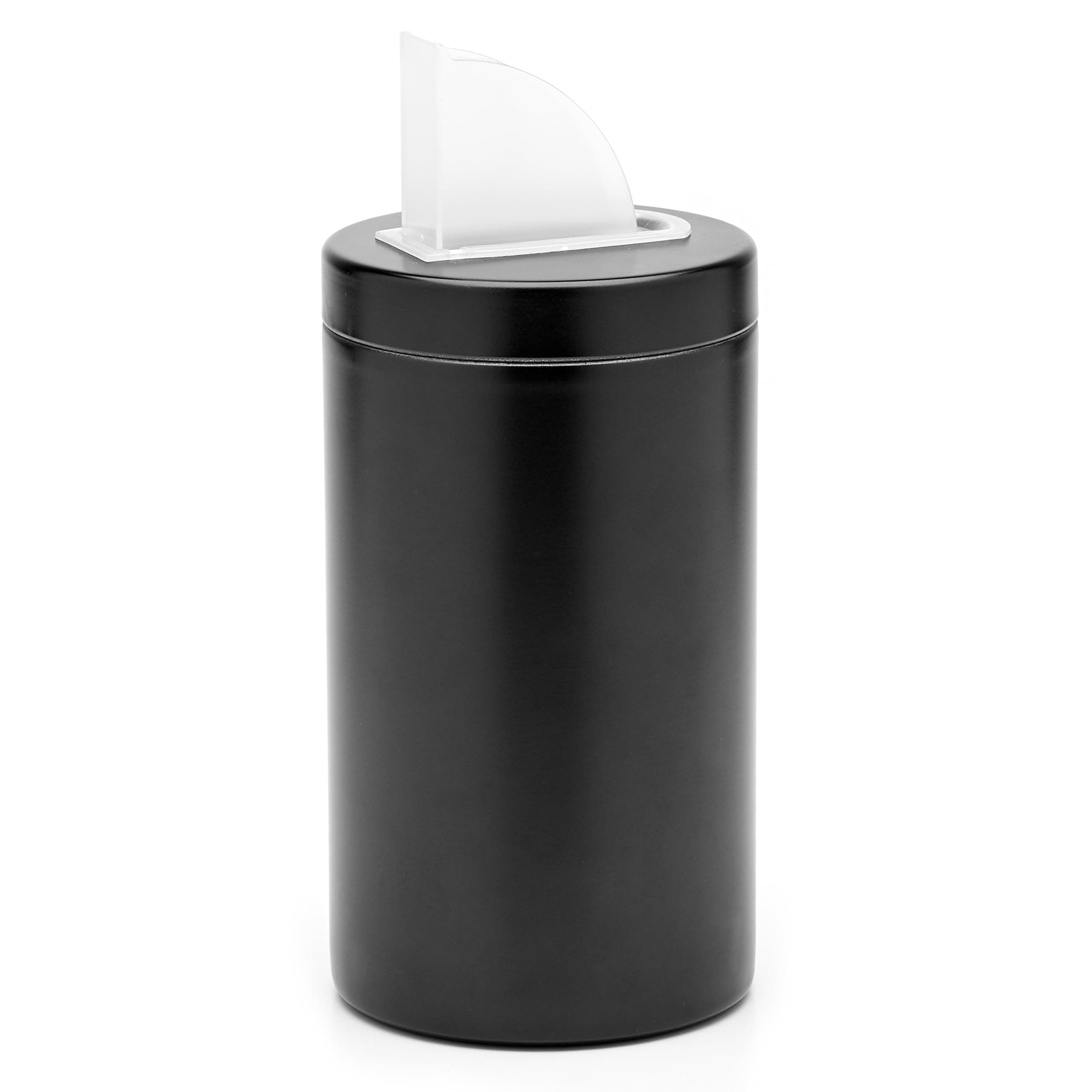 BALIBETOV Yerba Mate (Yerbero) Container with Pouring Spout - Durable 304 Stainless Steel Containers with Pouring Lids for Easy Refill of Matte Cup, Black