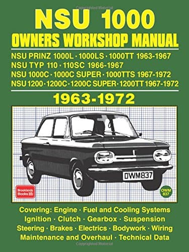 NSU 1000 OWNERS WORKSHOP MANUAL 1963-1972