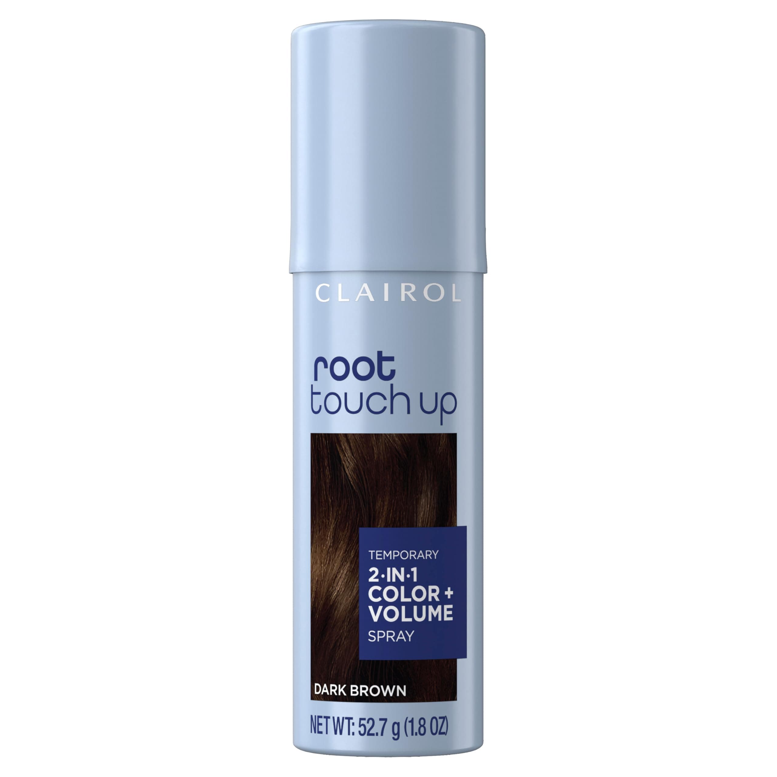 Root Touch-Up Color + Volume 2-in-1 Temporary Spray, Dark Brown Hair Color, Pack of 1