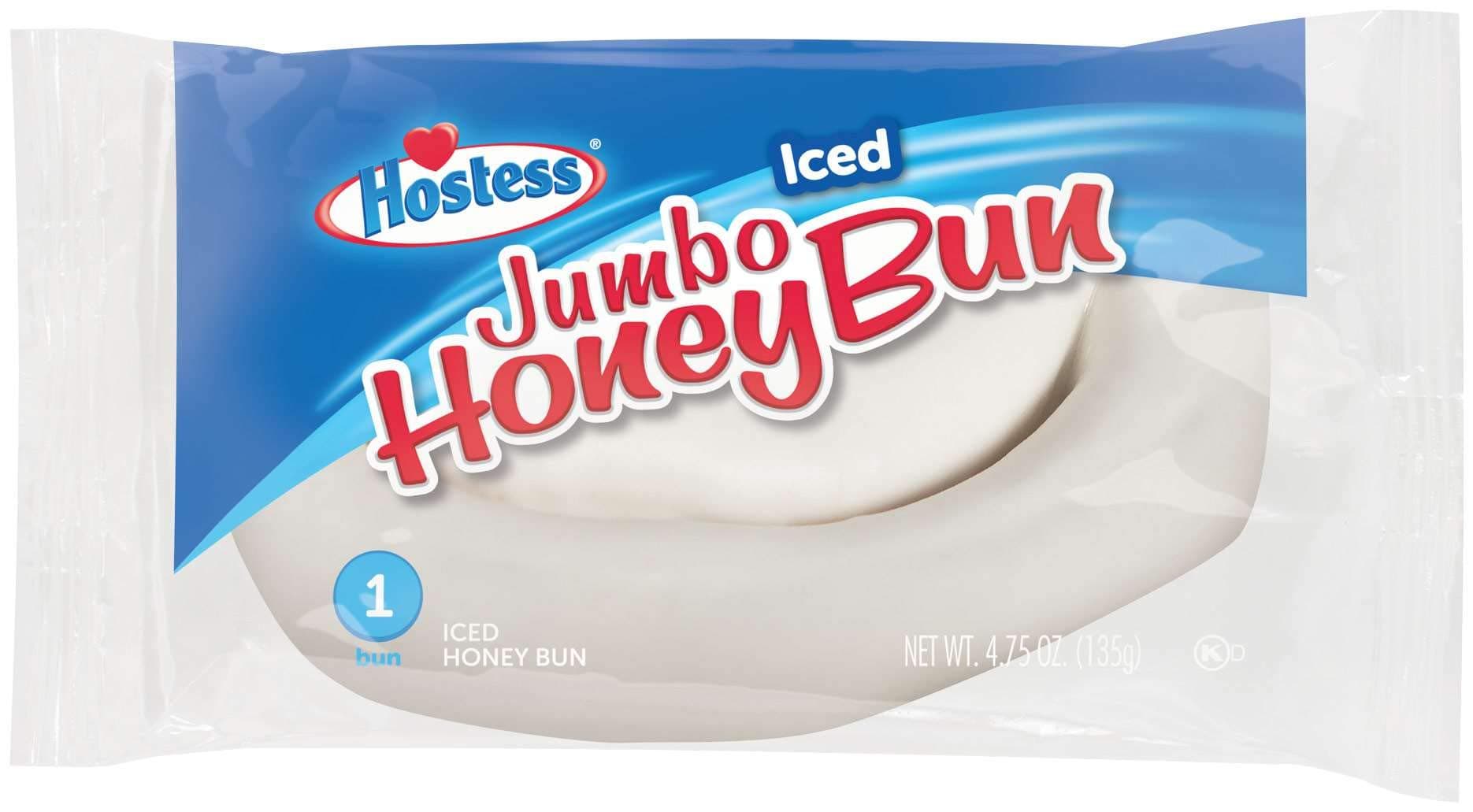 Hostess Jumbo Iced Honey Buns 6ct Box 2 Boxes