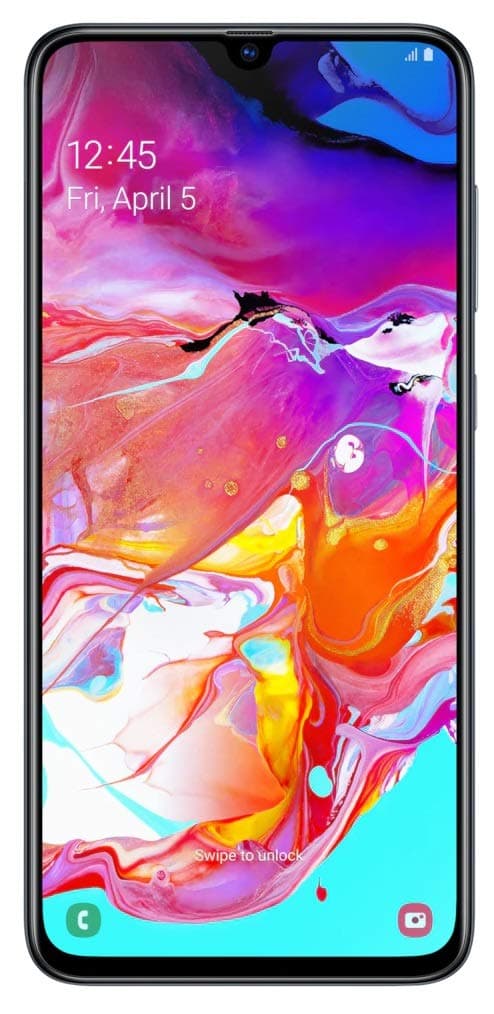 Galaxy A70 Dual-SIM 128GB 6.7-Inch FHD+ Android 9 Pie UK Version Smartphone - Black, (UK Version)