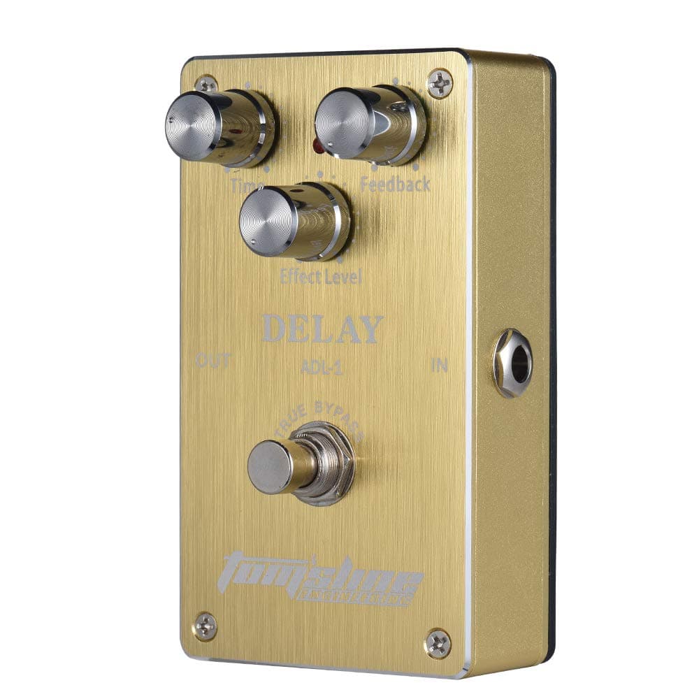 HUIOP Effector, Multi-Effects Pedal, ADL-1 Delay Electric Guitar Effect Pedal Aluminum Alloy Housing True Bypass