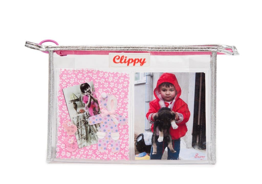 Clippy London Personalised Silver Make Up Bag 0.5 liters Transparent TST08-13093