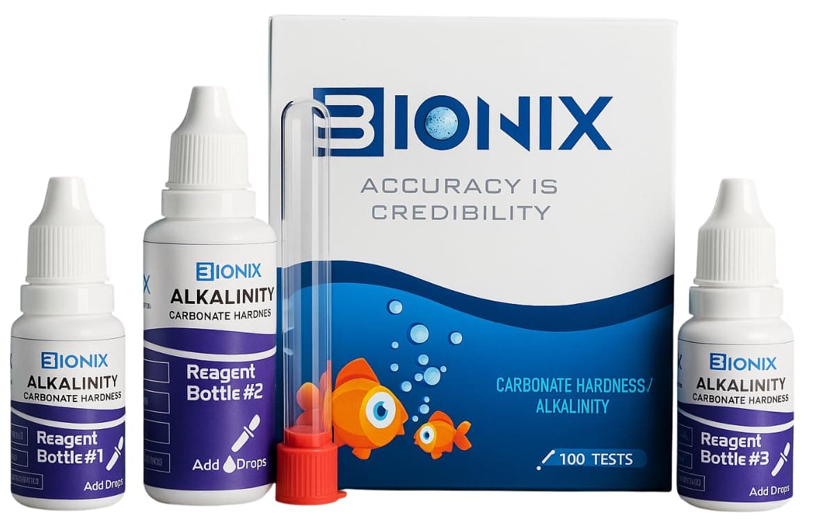 - BIONIX Carbonate Hardness(KH), Alkalinity Test Kit for Fresh & Saltwater