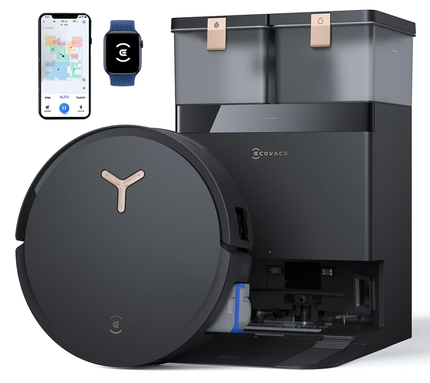 ECOVACS Deebot X8 Pro Omni 0.22 L Dust bag Black