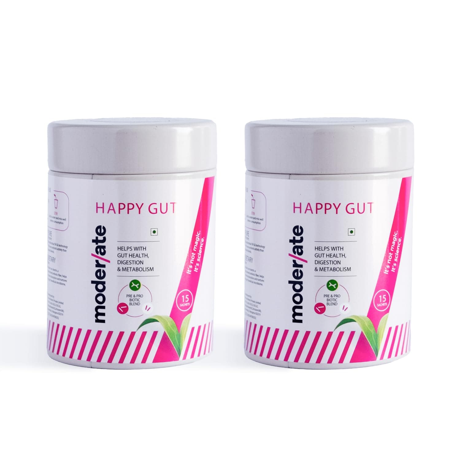 - Happy Gut Pre & Probiotic Supplement | 20B CFU | 9 Clinically Proven Strains | Gut Balance, Digestion & Bloating Support | Sugar-Free | 15 Sachets (Pack of 2)