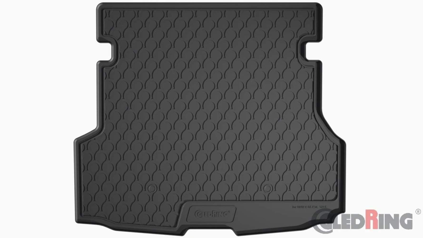Gledring Rubbasol (Rubber) Trunk mat compatible with BMW 4-Series Gran Coupé F36 2013-2020, Black