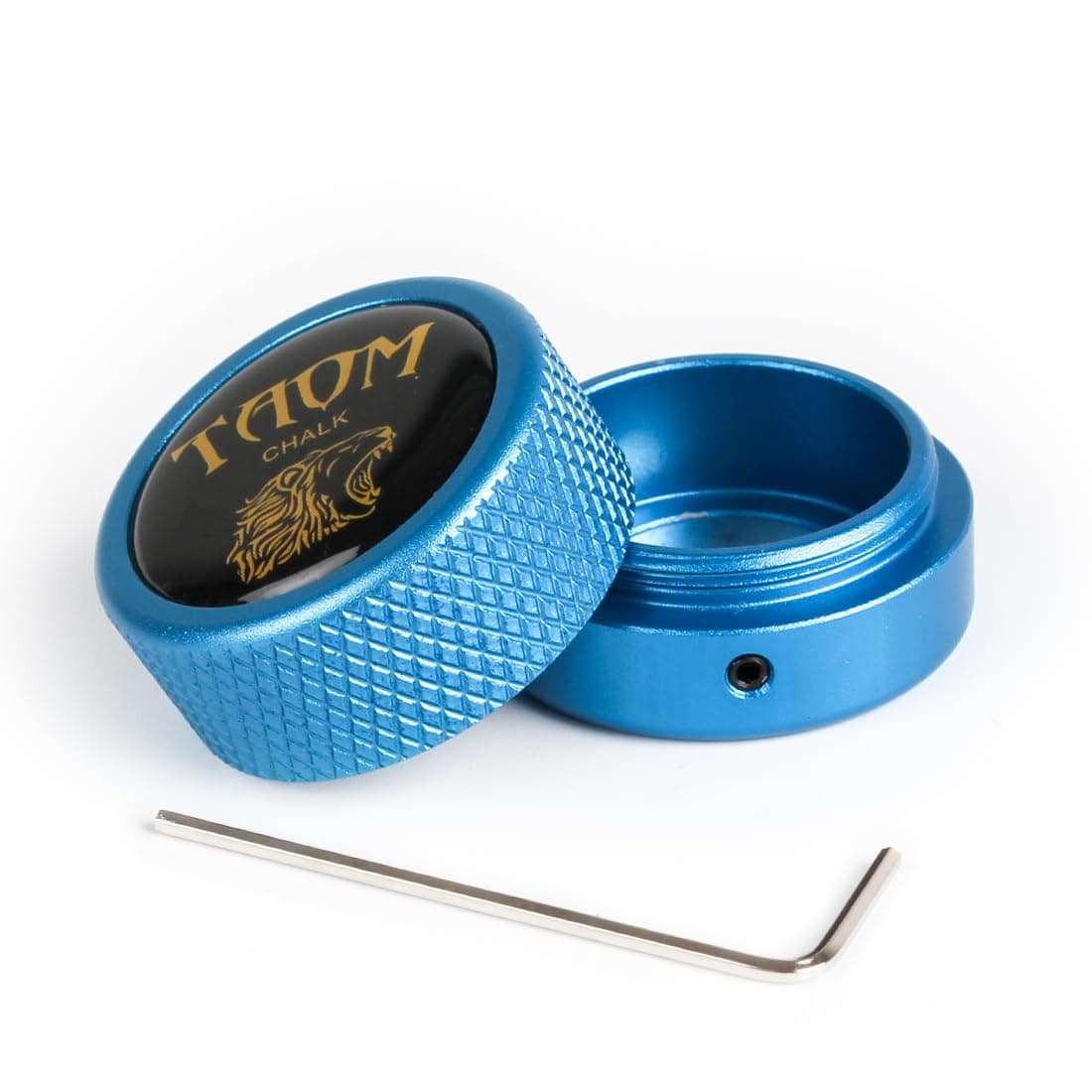 TAOM Pool Chalk Holder Round Shaped Practical Tool Billiards Accessories Magnetic Mini Chalk Tip Case Container Round Box Billiards