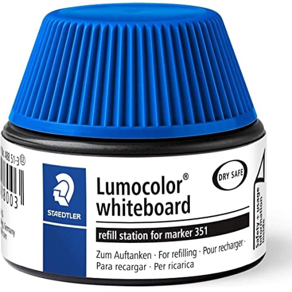 Staedtler Lumocolor 488 51-3 Whiteboard Marker Refill Station - Blue