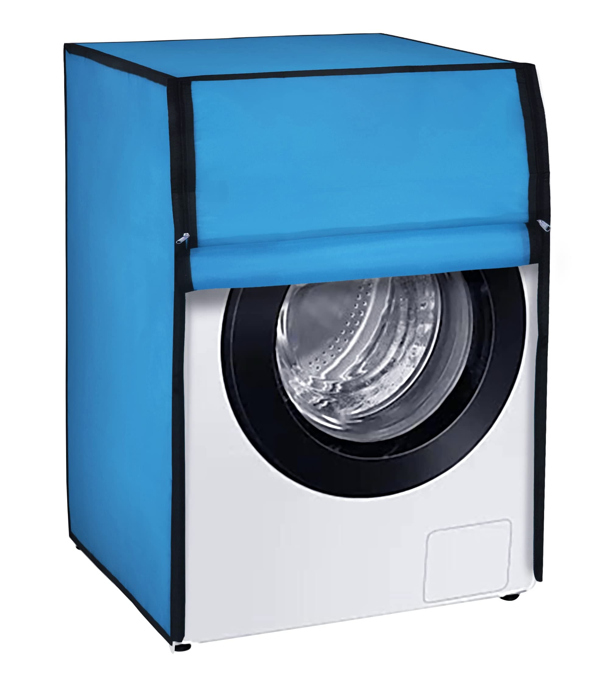 Amazon Brand - Umi. Front Load Washing Machine Cover Suitable for LG 7 Kg, 7.5 Kg, 8 Kg, 8.5 Kg, 9 Kg (63cmsX63cmsX81cms, SKY BLUE)
