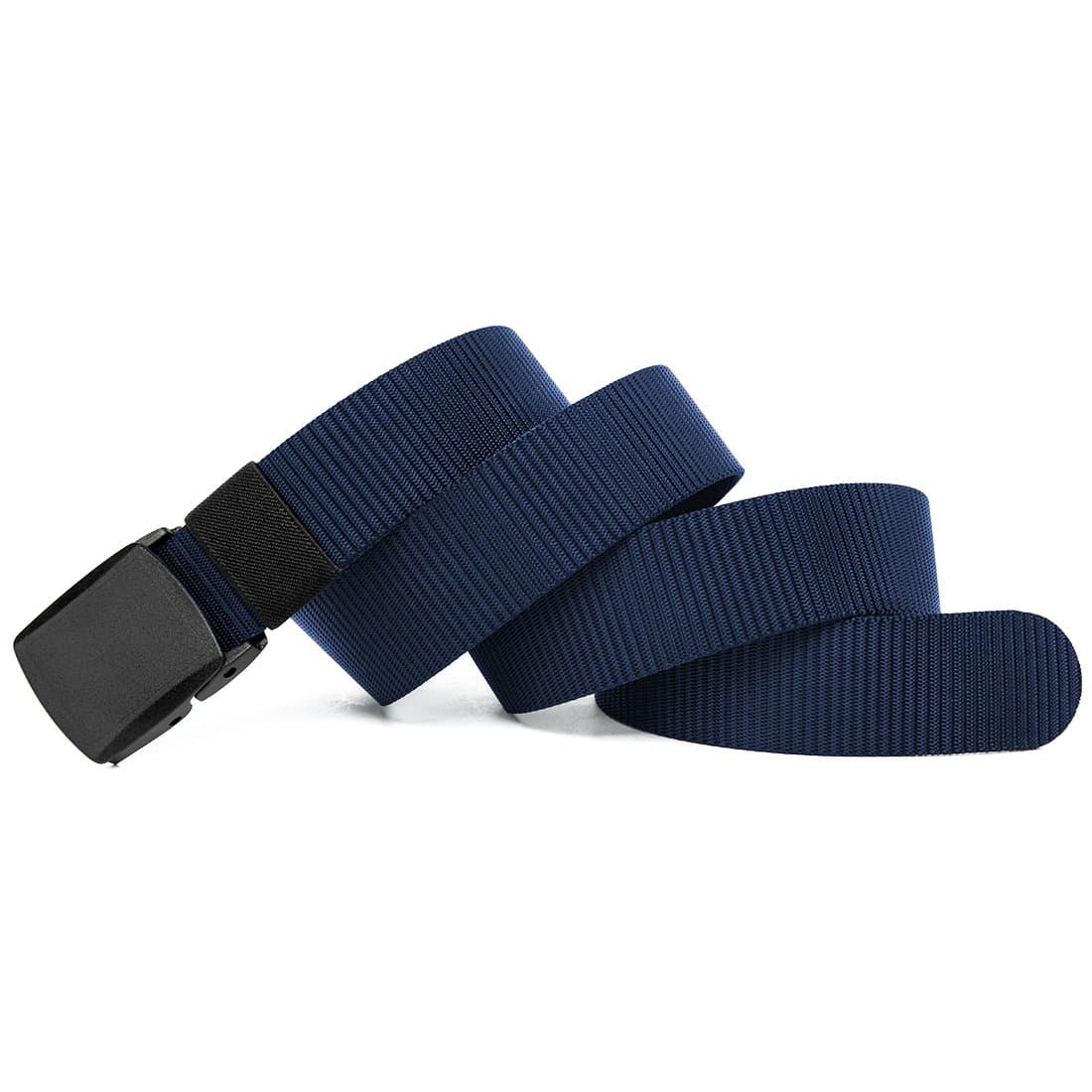 Webbing Tactical Belt Adjustable Military Belt with Plastic Buckle Blue