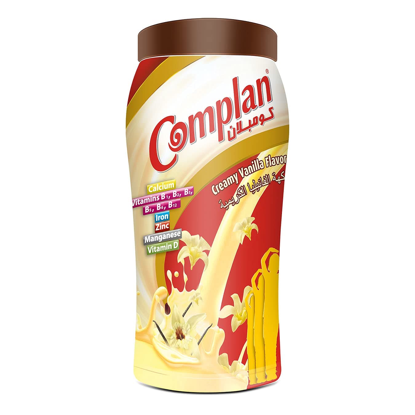 Complan Nutrition and Health Drink Creamy Vanilla 400g for kids, Packed with power of 100% Milk Protein and contains 23 Vital Nutrients