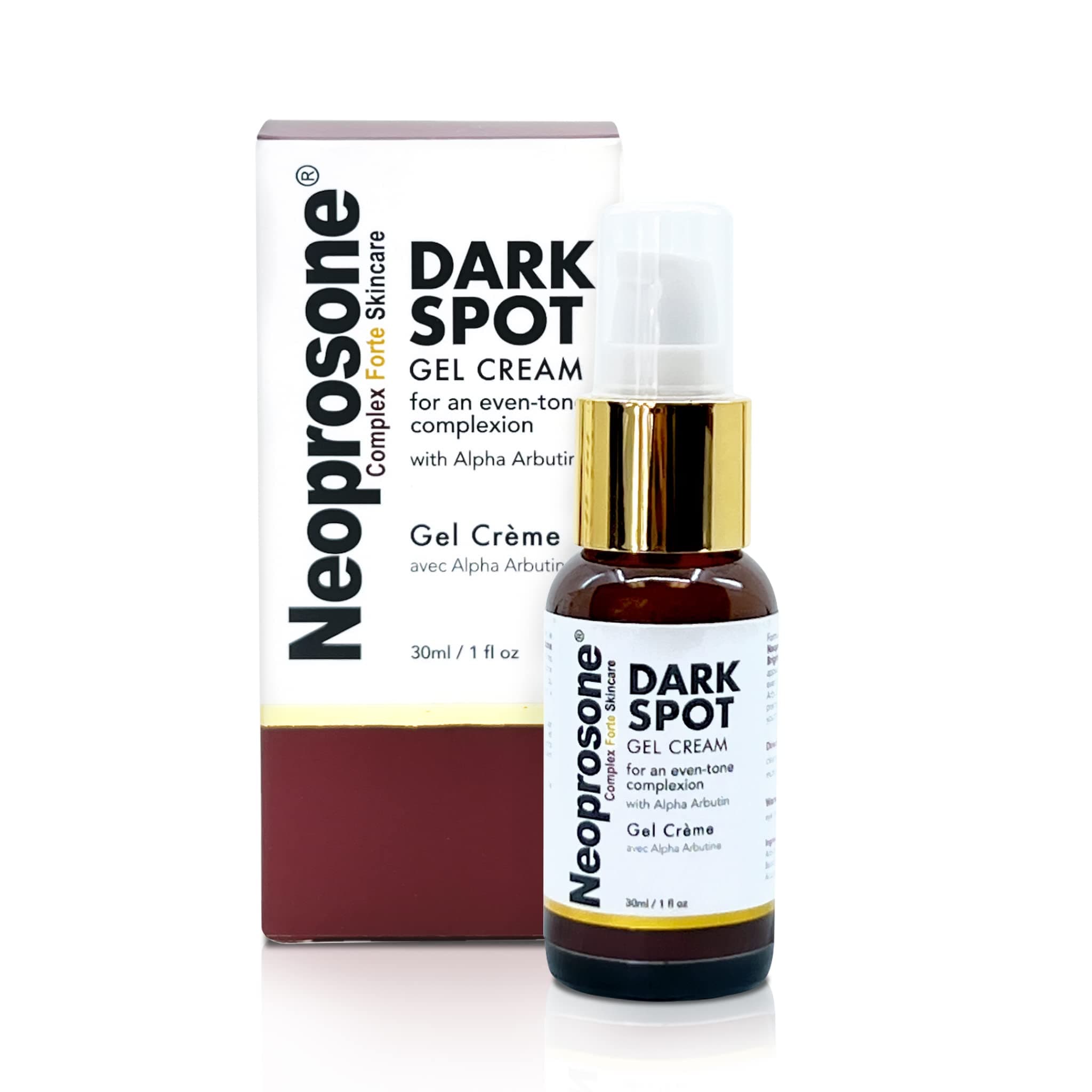 Dark Spot Remover for Face - 1 Fl oz / 30 ml - Brightening Cream, Reduce Blemishes, Sun Spots, Brown Spots on: Face, Knees, Elbows, Hands, Private Areas