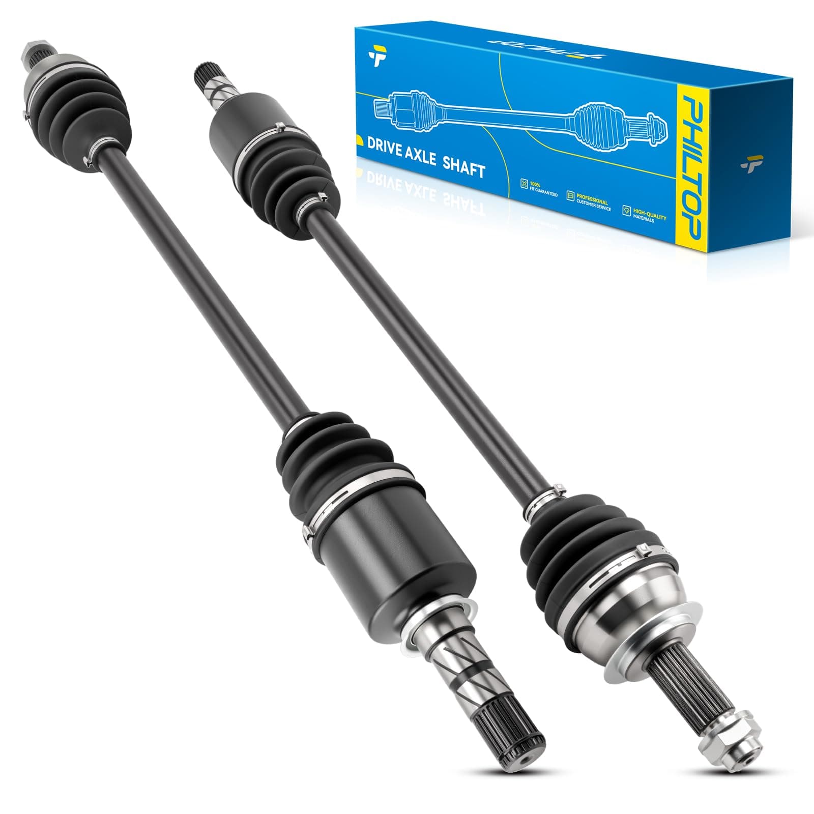 PHILTOP Front CV Axle for Subaru Forester 2009-2013, Subaru XV Crosstrek 2013-2014, Subaru Impreza 2011-2014, 66-7381 CV Axle Shaft 2 PCS