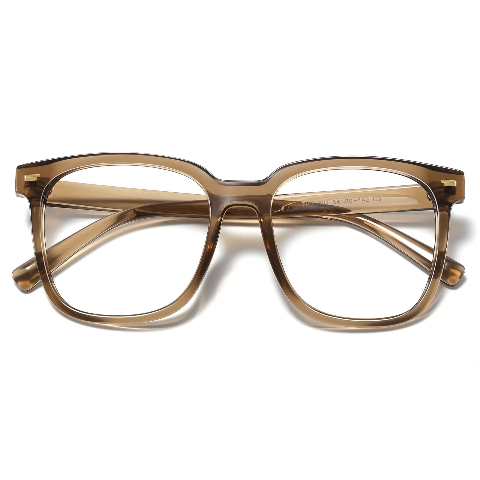 Oversized Square Blue Light Blocking Glasses for Women Men Anti Glare Reduce Eyestrain Computer Glasses