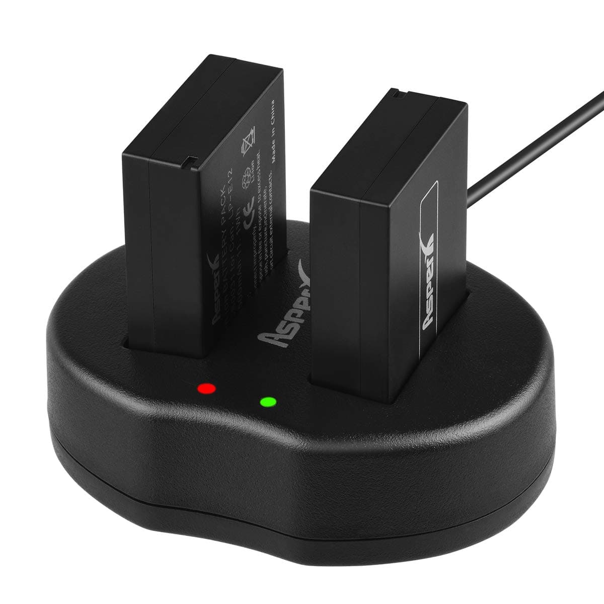 LP-E12 Battery (2-Pack) and Dual USB Charger for Canon LP-E12 and Canon Eos M, Eos M50, Eos M100, Eos Rebel SL1, Eos 100D