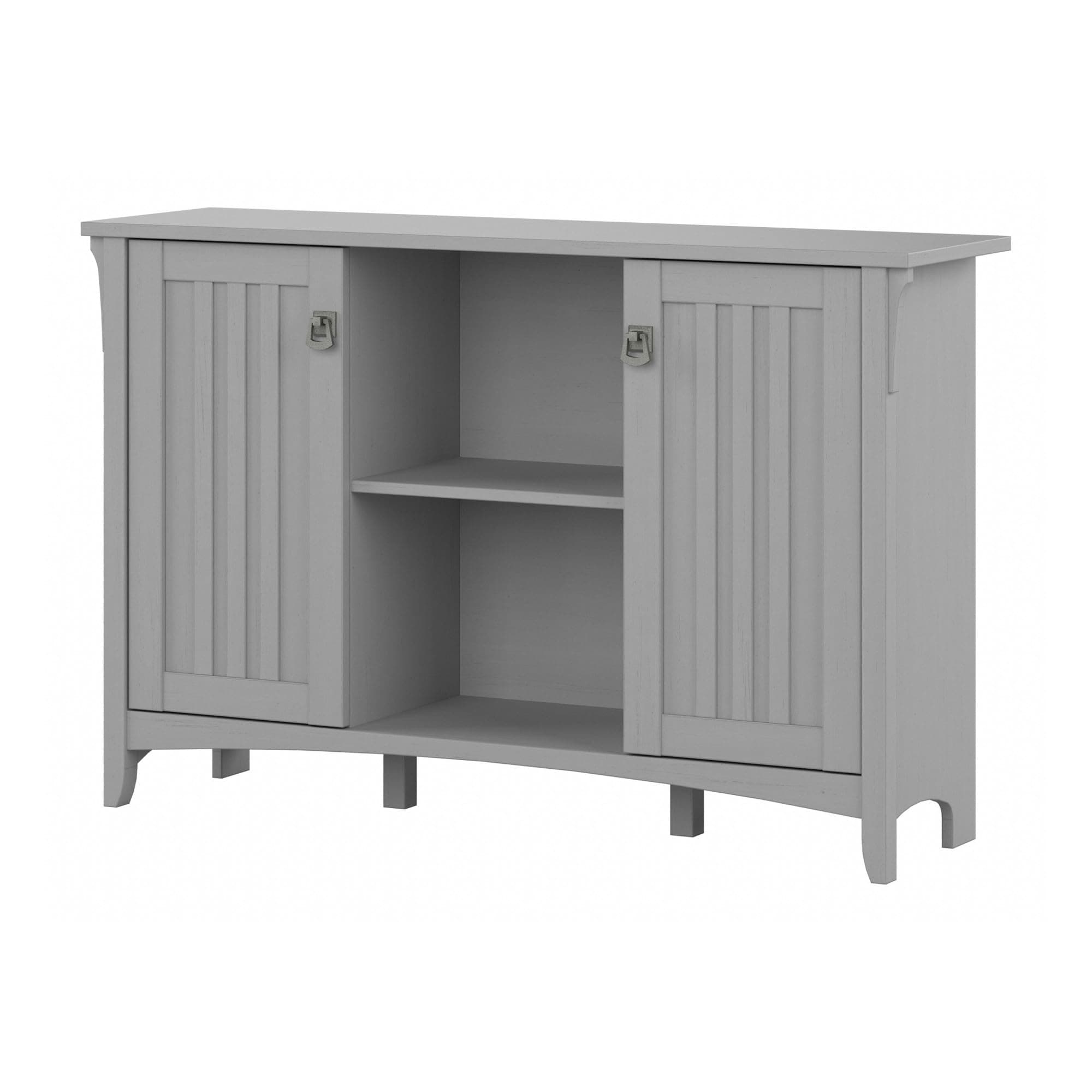 Bush Home Salinas Accent Storage Cabinet with Doors and Shelves, Farmhouse Cabinet Buffets & Sideboards