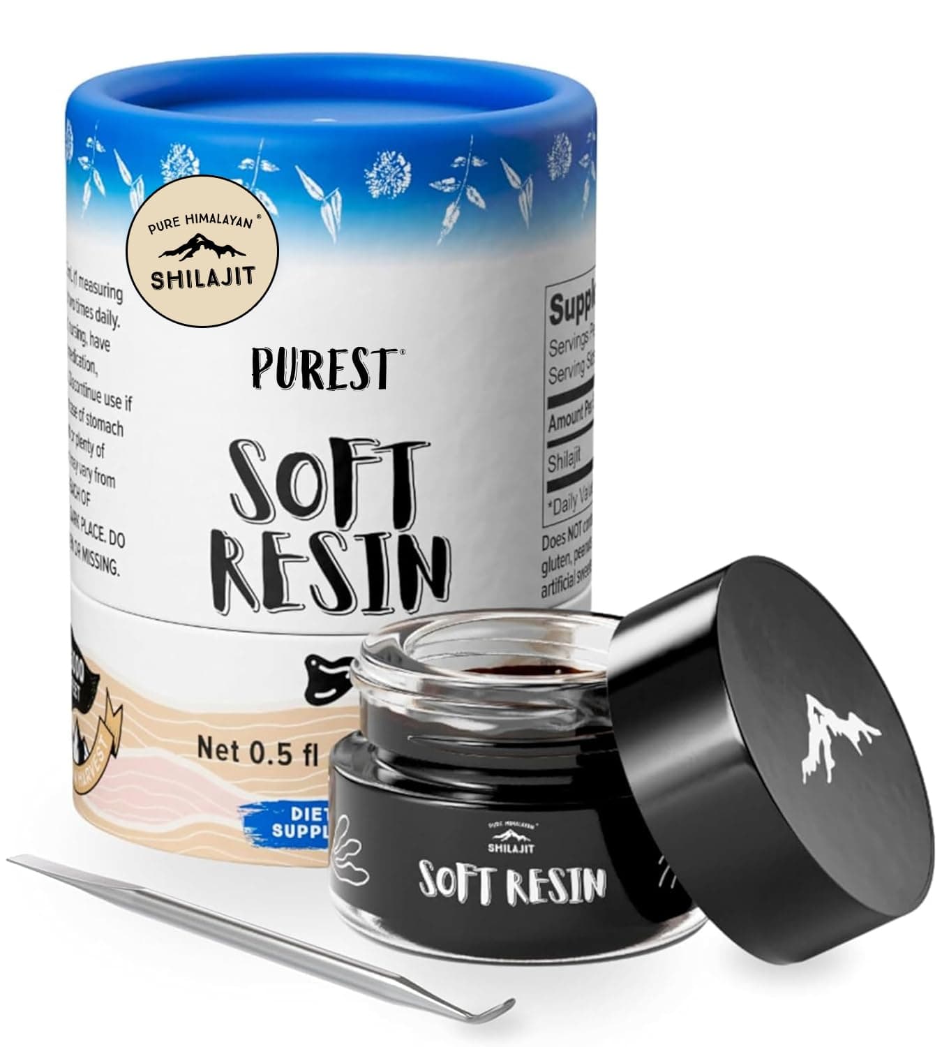 100% Pure Natural Shilajit Grade A Max Potency 85+ Trace Minerals & Fulvic Acid | 3rd Party US Lab Tested | Immune Support Supplement - Men and Women | Soft Resin (15ml)