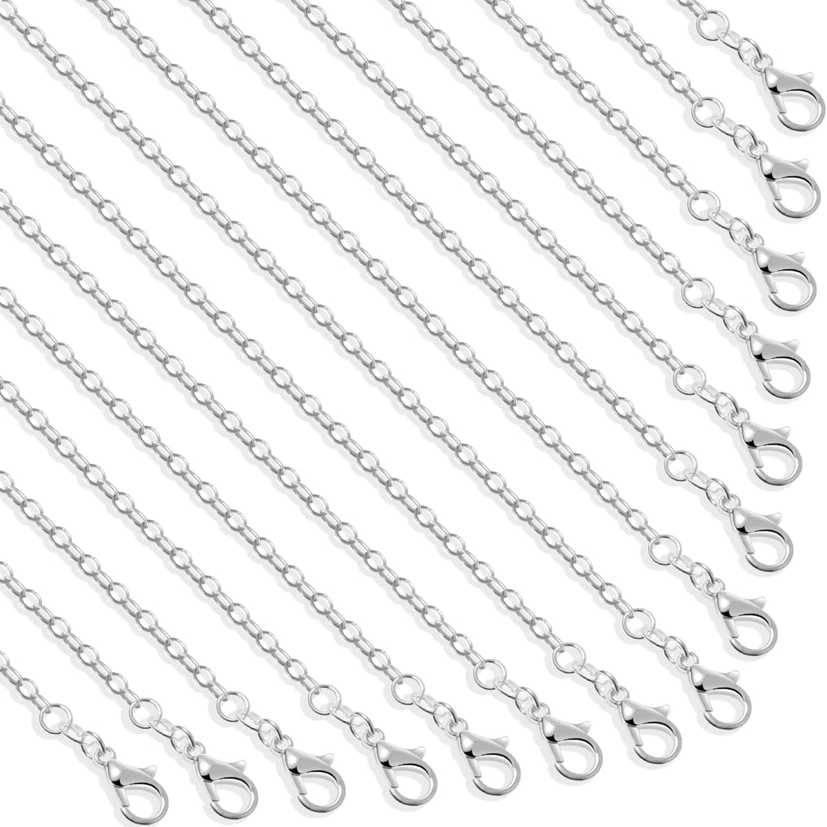 Selizo Jewelry Making Chains 20 Inches silver JMC-01