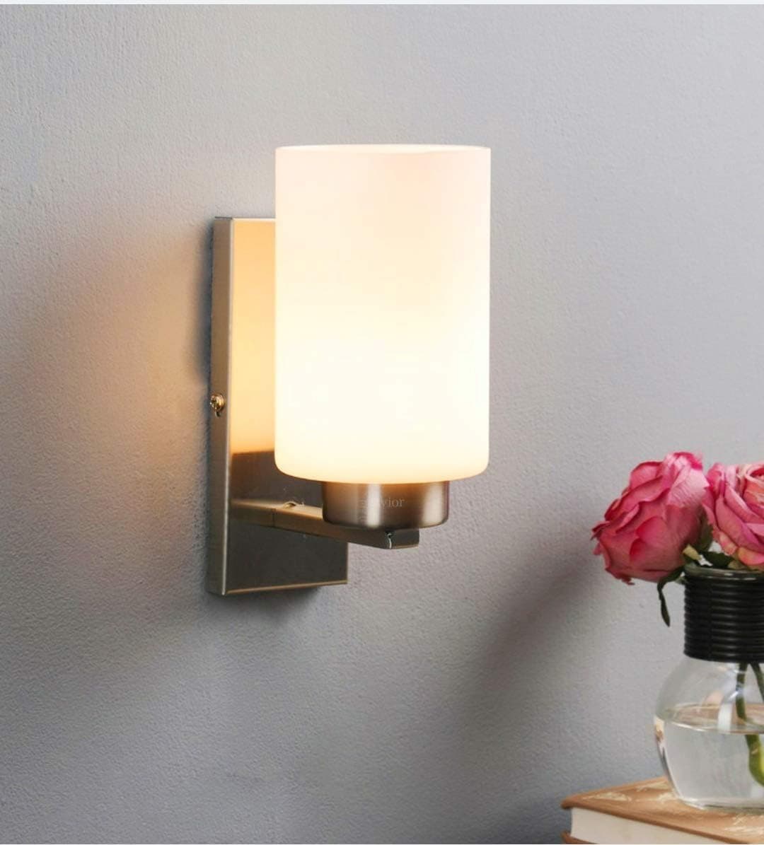 Lyse Decor Wall Lights for Bedroom, Wall Lamps, Bedside Wall Lights, Living Room Wall Lights, Restaurants Lights, Wall Lights for Hall Gallery and Modern Wall Lights (Silver)