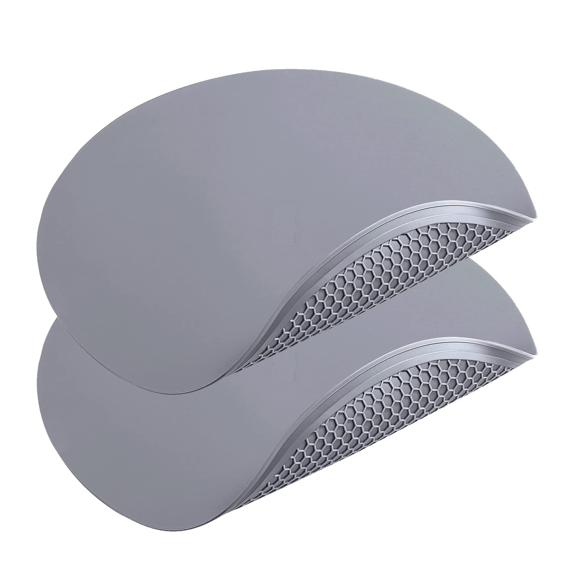 Silicone Microwave Mat - Round 12" x 12" - Set of 2 Heat Resistant Multifunctional Mat, Splatter Guard, Trivet, Hot Pad, Pot Holder