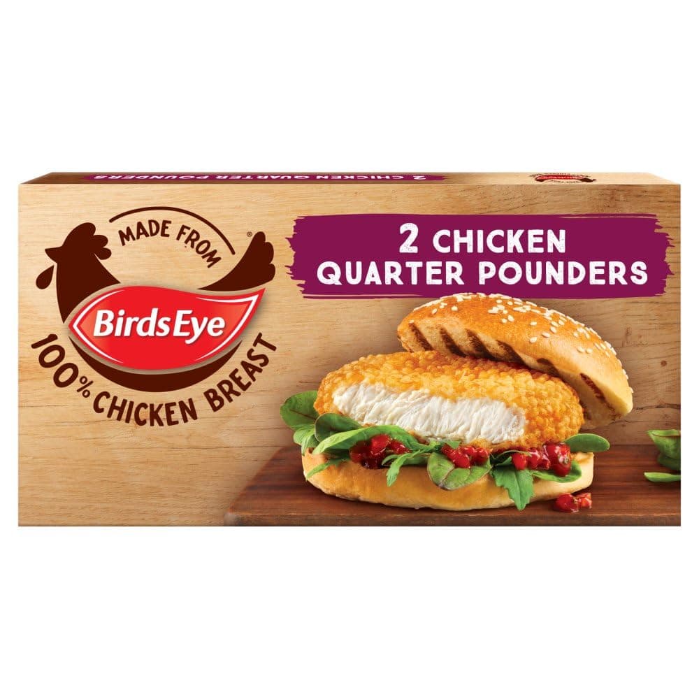 2 Chicken Quarter Pounders Burgers 227g