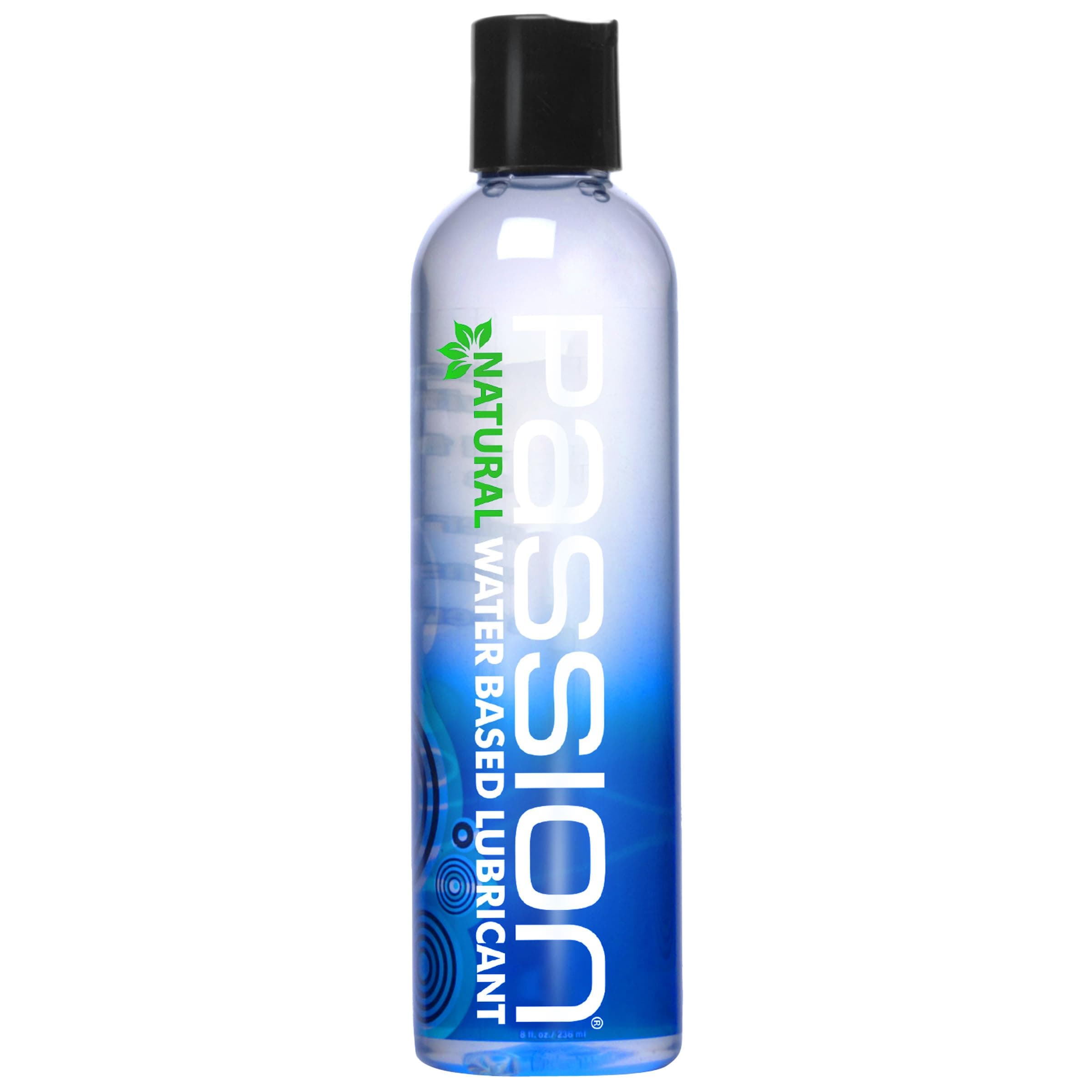 Passion Natural Water-Based Personal Lubricant, 8 Fl Oz - Premium, Non-Sticky, Easy-to-Clean Formula for Smooth, Comfortable Use