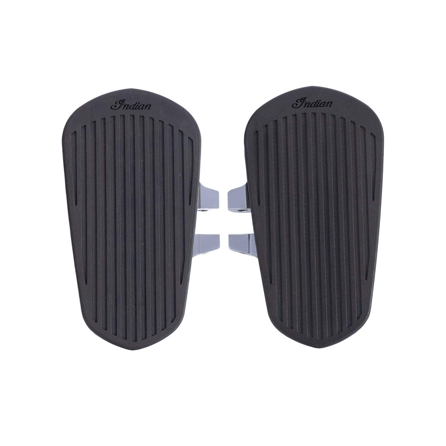 Indian Motorcycle Passenger Floorboards with Pads in Chrome, Pair, Specific for Challenger, Chief, Chieftain, Roadmaster, Springfield, Vintage Dark Horse, and More, Genuine OEM Part 2880293