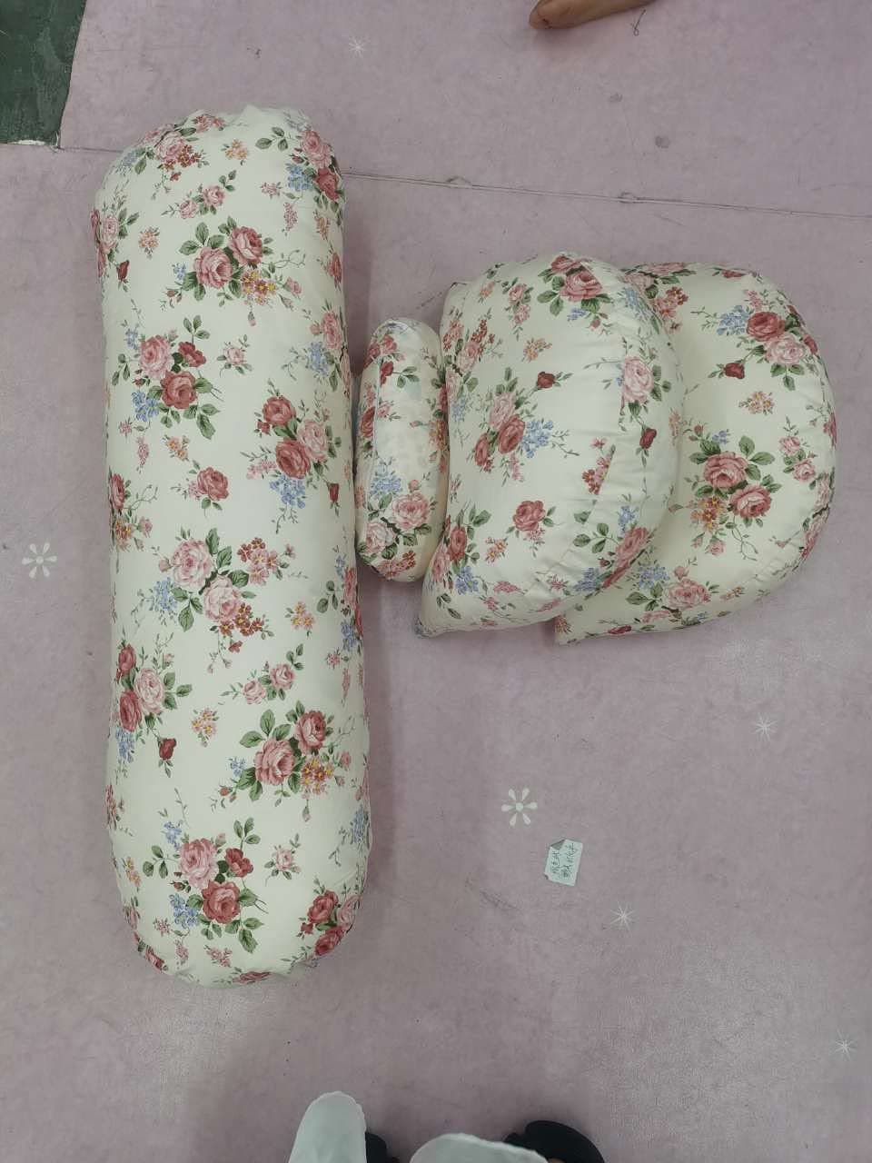 Pregnancy Pillow for Side Sleeper, Double Wedge Pillow for Maternity, Side Sleeping Pillow for Body, Belly, Waist, Back Support (Pink)