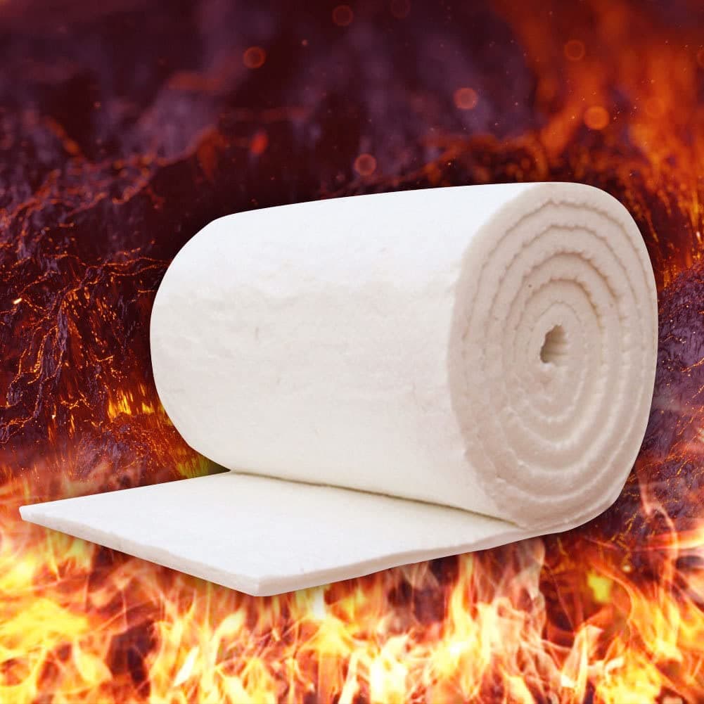 Ceramic Fiber Insulation Blanket - Fireproof Insulation Baffle Rated to 2400F, for Dishwasher, Forge, Fireplace, Kilns, Stoves, Furnace, Oven - 1000mm x 610mm x 20mm
