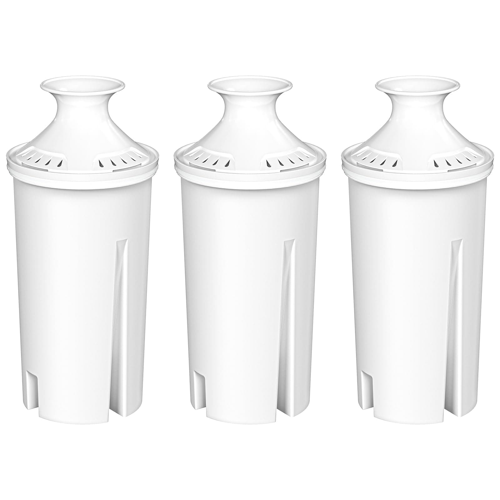 Fil-Fresh 3-Pack Water Filter Replacements for Brita Water Pitchers and Dispensers, NSF 53&42 Certified to Reduce Cadmium, Mercury, Copper, Zinc, BPA free, Lasts 2 Months or 40 Gallons