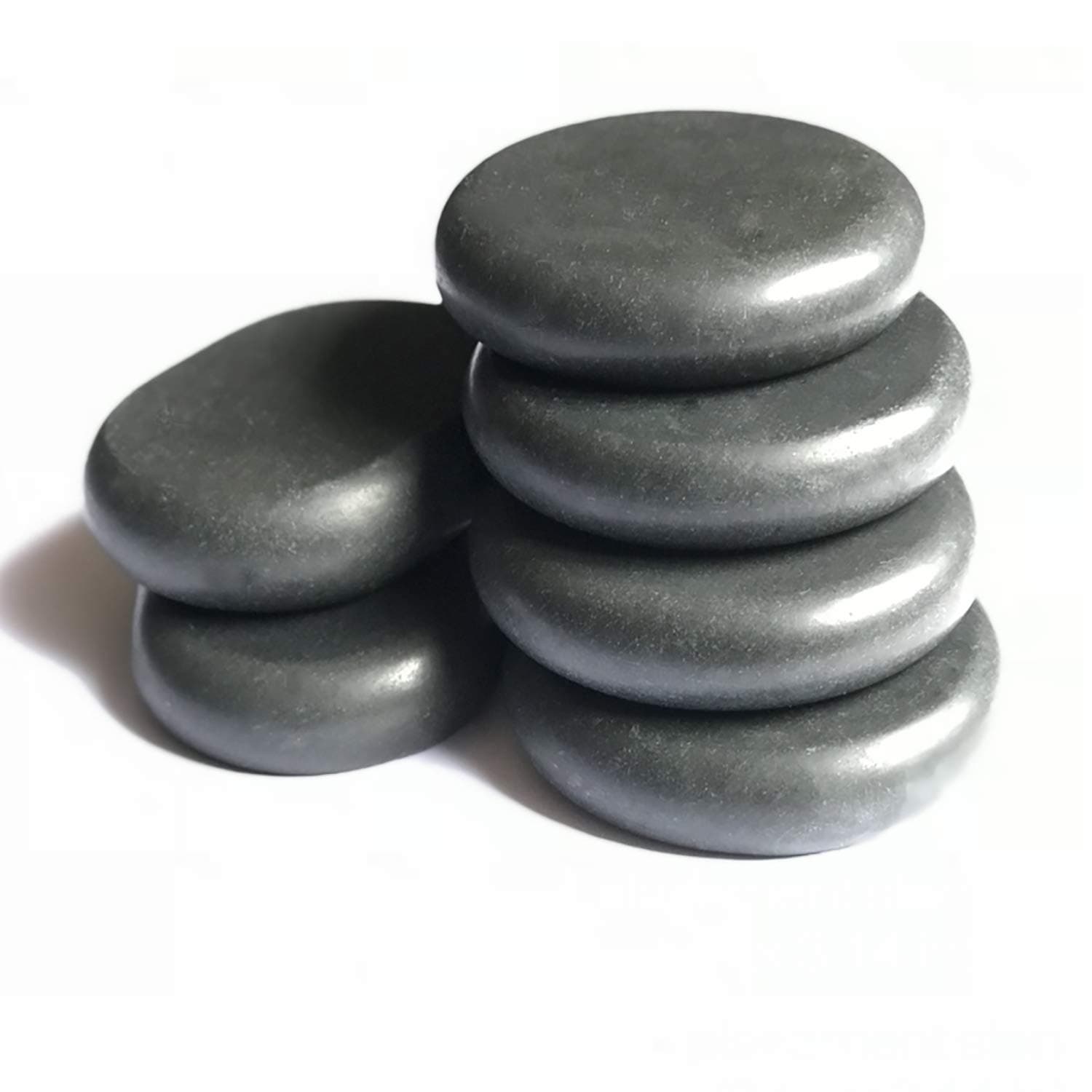ActiveBliss Hot Stones - 6 Large Essential Massage Stones Set for Professional or Home spa, Relaxing, Healing, Pain Relief by