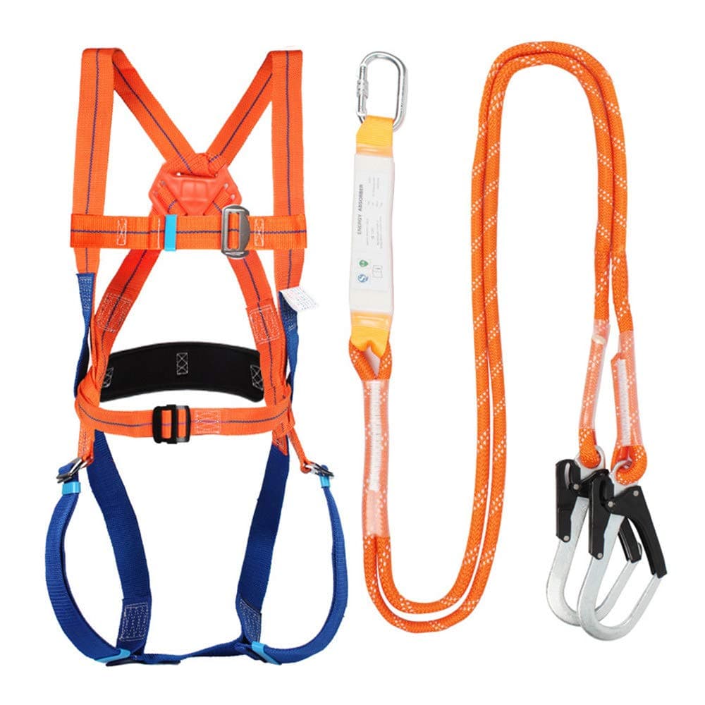 Safety Harnesses, Safety Harness Fall Protection, Fall Protection Harness, 1 D-Ring Industrial Anti-Fall Safety Belt, for Roof Tools of Rock Climbing, Construction Industry Tower